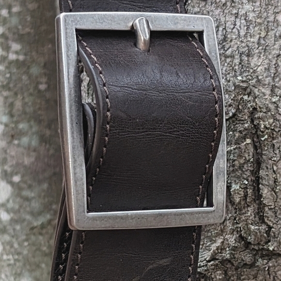 John Varvatos Collection Croc Embossed Leather Flat Messenger/ Crossbody… - Picture 14 of 15